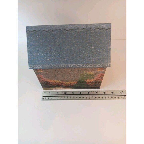 Thomas Kinkade Country Cottage House Keepsake Box Jewlery Storage No Stationary - Picture 12 of 16